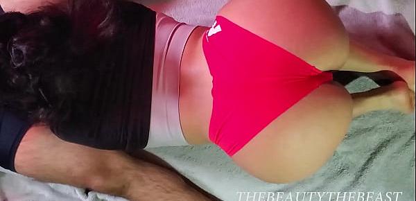  Sexy Big Booty Latina In Her Hot Pink Underwear Taking Care Of Her Hairy Beast